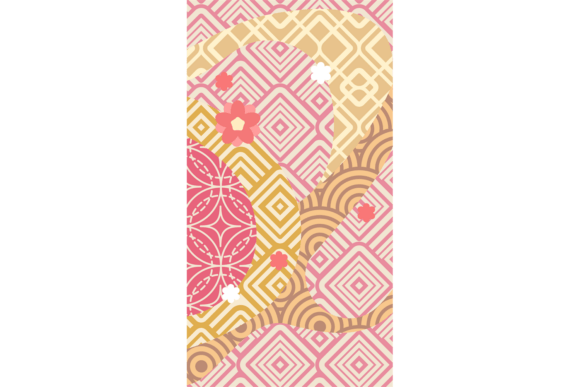 Japanese Geometric Pattern Background. D — Graphics & Illustrations