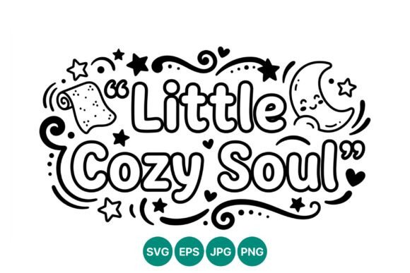 Little Cozy Soul Moon Stars Art