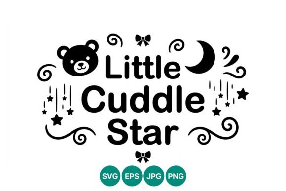 Little Cuddle Star: Cute Baby Graphics & Illustrations