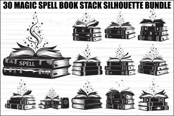 Magic Spell Book SVG Bundle: Graphics & Illustrations for Enchanted Branding