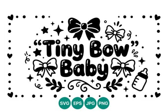 Tiny Bow Baby: Playful Graphics & Illustrations