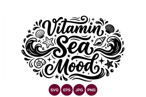 Vitamin Sea Mood Handwritten Script: Graphics & Illustrations